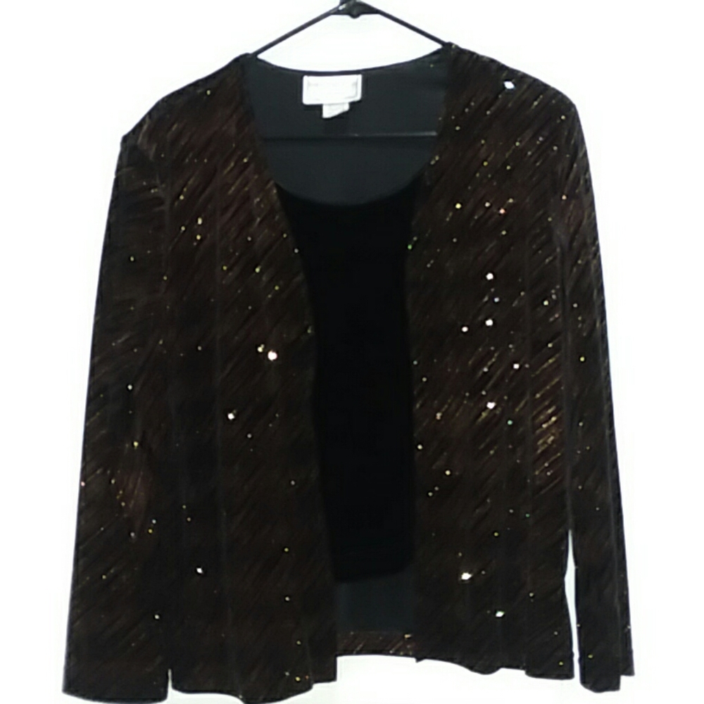 Karin Stevens Petites Velveteen Cocktail Top